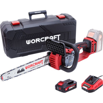 Zāģis Worcraft CGC-S20LiBDM, bez sukām, motorzāģis, SDS sistēma, 20V Li-ion, 26 ml eļļas tvertne, 12" ķēde, Zāģis Worcraft CGC-S20LiBDM, bez sukām, motorzāģis, SDS sistēma, 20V Li-ion, 26 ml eļļas tvertne, 12" ķēde,