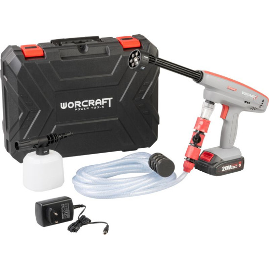 Пистолет Worcraft CPC-S20LiEM, ShareSYS, высокого давления, 1x аккумулятор 2.0Ач, 1x зарядное устройство