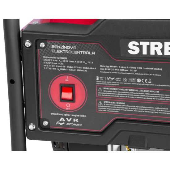 Benzīna ģenerators Strend Pro KM2500-A, 2,3/2,1 kW