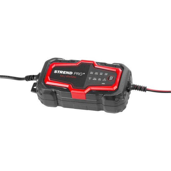 Lādētājs Strend Pro BD03-Z5.0A-D1, 85W, 5A, 6V/12V, IP65, LED, automašīnu akumulatoriem