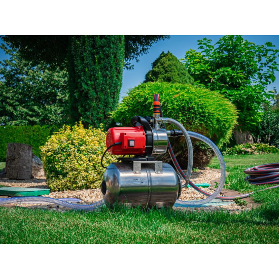 Садовый насос с баком Strend Pro Garden, 1000Вт, 3500 л/ч, 24 л., нержавеющая сталь