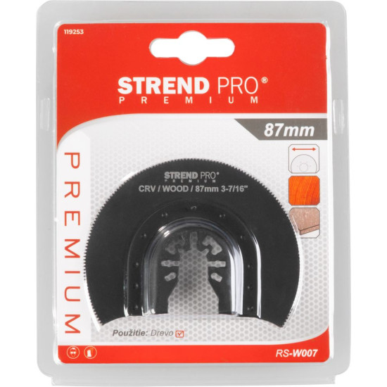 Disks daudzfunkcionālam instrumentam Strend Pro RS-U008, 87mm, koks, CrV, HCS Disks daudzfunkcionālam instrumentam Strend Pro RS-U008, 87mm, koks, CrV, HCS