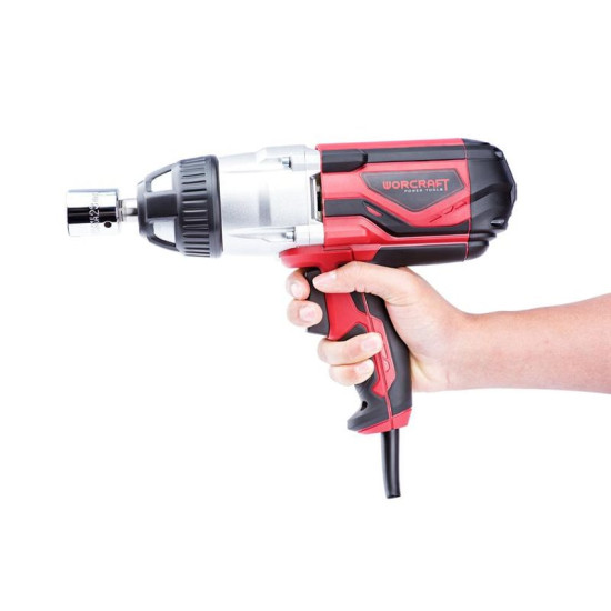 Trieciena uzgriežņu atslēga Worcraft IW-1000, 1020W, 500Nm, 1/2" kvadrāts Trieciena uzgriežņu atslēga Worcraft IW-1000, 1020W, 500Nm, 1/2" kvadrāts