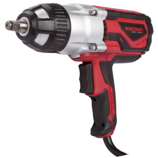 Trieciena uzgriežņu atslēga Worcraft IW-1000, 1020W, 500Nm, 1/2" kvadrāts Trieciena uzgriežņu atslēga Worcraft IW-1000, 1020W, 500Nm, 1/2" kvadrāts
