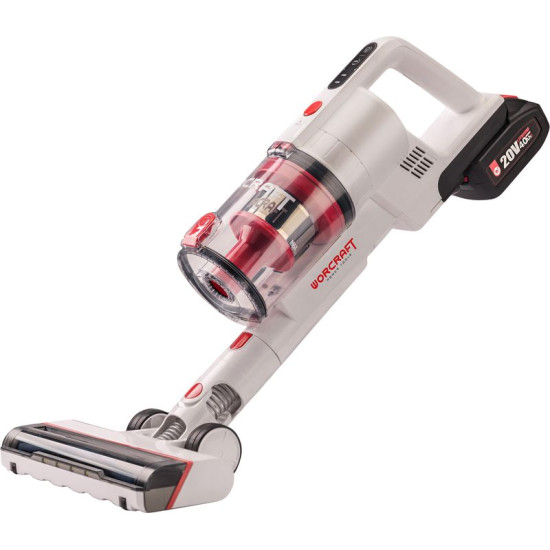 Putekļu sūcējs Worcraft CPVC-S20LiBM ShareSYS, 20V Li-Ion, automašīnai, akumulators 1x 4,0 Ah + lādētājs