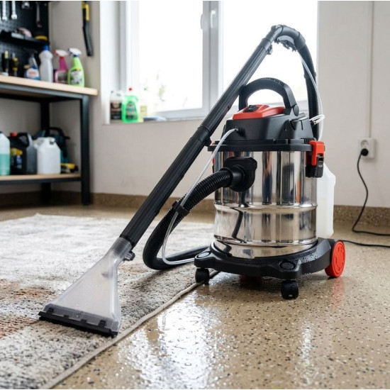 Putekļu sūcējs Strend Pro MWD211/3in1, 20 L, 1600W, rūpniecisks ar paklāju tīrīšanas funkciju