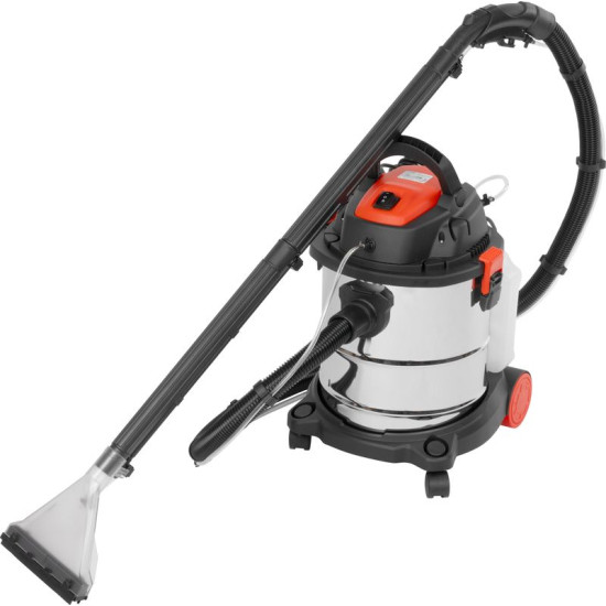 Putekļu sūcējs Strend Pro MWD211/3in1, 20 L, 1600W, rūpniecisks ar paklāju tīrīšanas funkciju