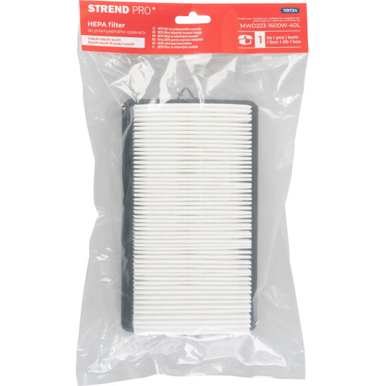 Filter Strend Pro, HEPA, моющийся, для пылесоса MWD223, класс M