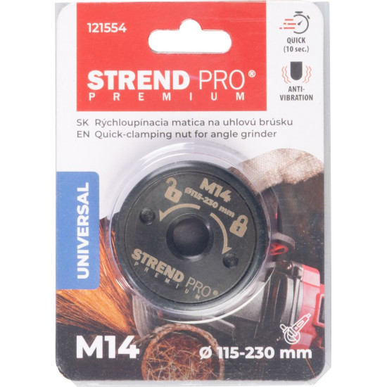 Strend Pro Premium быстросъёмная гайка для угловой шлифовки, порошковой металлургии Strend Pro Premium быстросъёмная гайка для угловой шлифовки, порошковой металлургии