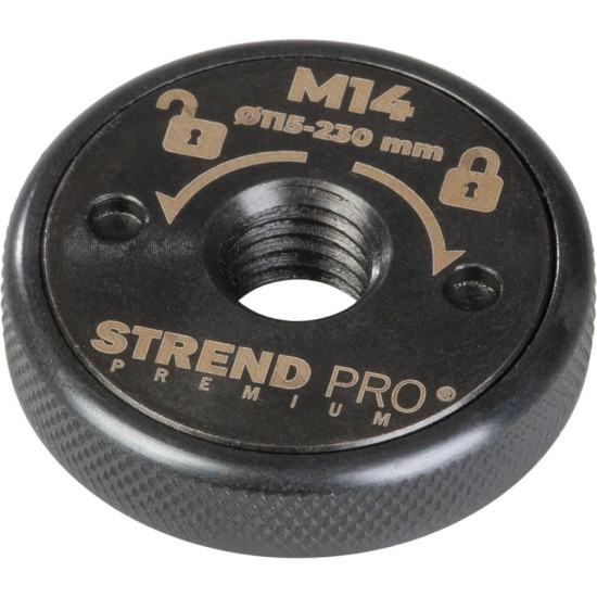 Strend Pro Premium быстросъёмная гайка для угловой шлифовки, порошковой металлургии Strend Pro Premium быстросъёмная гайка для угловой шлифовки, порошковой металлургии