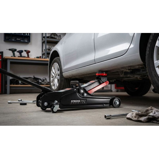 Strend Pro Premium Jack, 2.5 ton, 80-360 mm, trolley, low profile, floor jack Strend Pro Premium Jack, 2.5 ton, 80-360 mm, trolley, low profile, floor jack