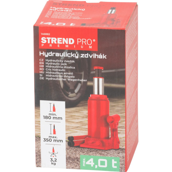 Strend Pro Premium hidrauliskais domkrats, 4 tonnas, 180-350 mm Strend Pro Premium hidrauliskais domkrats, 4 tonnas, 180-350 mm