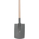 Hardened spade S592.WH flat, KomaXit, with handle T