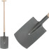 Hardened spade S592.WH flat, KomaXit, with handle T