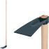 Forged hoe G284C-WH, flat, narrow with handle