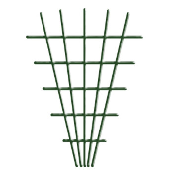 Auga atbalsts V-veida 145x5x75 cm, 4/4,7 mm, zaļš