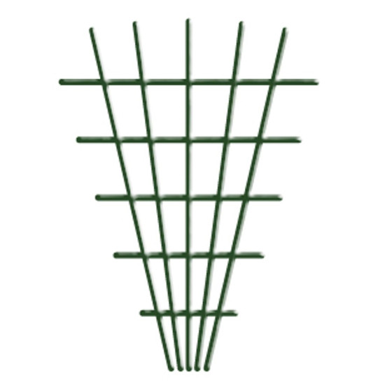 Auga atbalsts V-veida 145x5x75 cm, 4/4,7 mm, zaļš