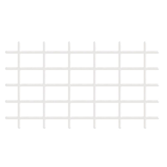 Auga atbalsts 145x42,5 cm, 4/4,7 mm, balts