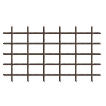 Auga atbalsts 145x42,5 cm, 4/4,7 mm, brūns