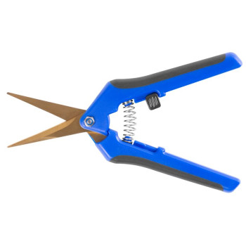 Strend Pro Premium Scissors, manual, garden, for plants and flowers, titanium, trimming, blue