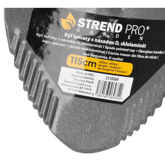Lāpsta asā Strend Pro Premium ErgoBULL, ar fibrorokturi D, 1150 mm