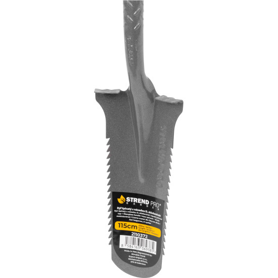 Spade Strend Pro Premium ErgoBULL, with fiberglass handle D, drainage, 1150 mm