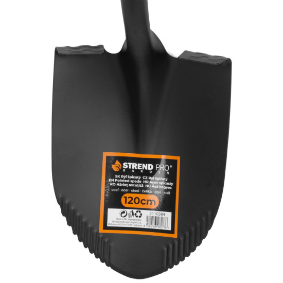 Lāpsta Strend Pro Premium, smaila, stikla šķiedra, rokturis D 1230 mm