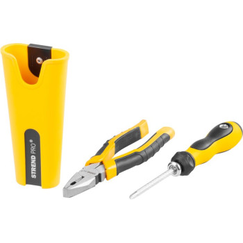 Набор Strend Pro, отвертка, плоскогубцы, футляр, набор из 3 предметов.
