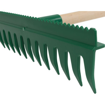 Грабли выравнивающие R140, 13 зубьев, пластик, с выравнивающей кромкой, с ручкой