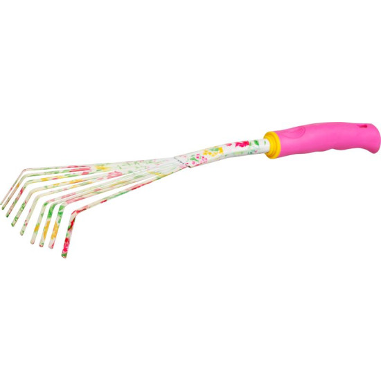 Strend Pro grābeklis, dārza, izliektās, rozā