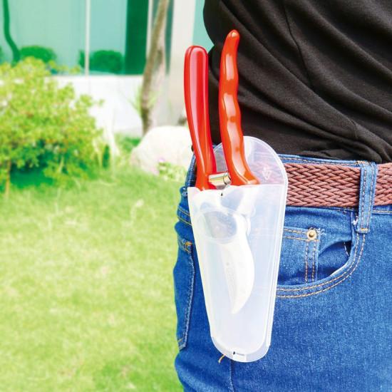 AQUACRAFT® 330500 garden pruning shears, forged, with belt holster