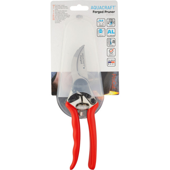 AQUACRAFT® 330550 garden pruning shears, forged, with belt holster