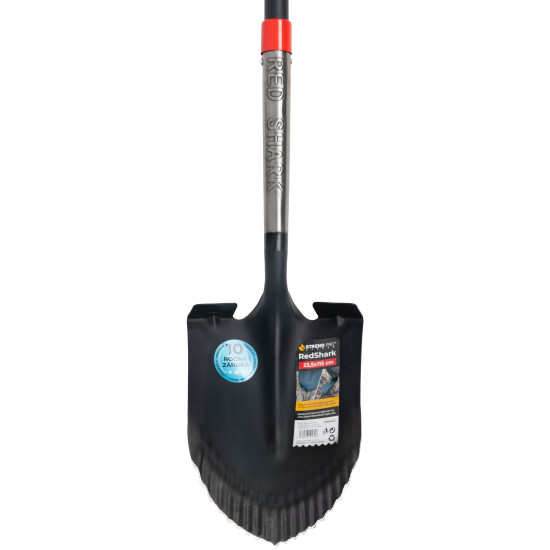 Spade Strend Pro Premium RedShark, pointed, with fiberglass handle D 1150 mm, warranty 10 years.