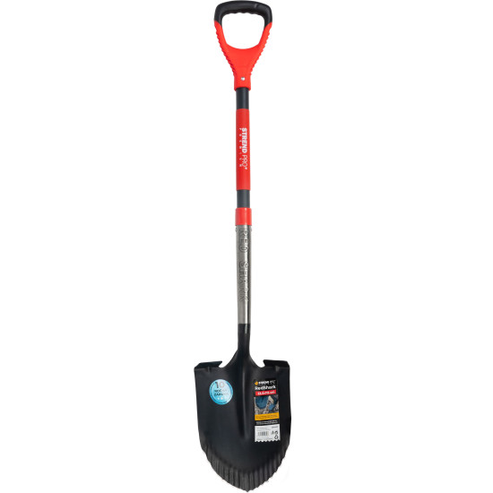 Spade Strend Pro Premium RedShark, pointed, with fiberglass handle D 1150 mm, warranty 10 years.