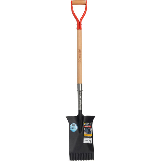 Spade Strend Pro Premium RedShark, straight, with wooden handle D 1150 mm, warranty 10 r,
