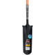 Spade Strend Pro Premium RedShark, narrow, drainage, with wooden handle D 1280 mm, warranty 10 years.