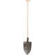 Forged spade Gardex 1300 g, with footboard, with handle T