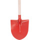 Shovel S510B Frankfurt, red, with handle, 275x240 mm
