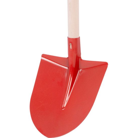 Shovel S510B Frankfurt, red, with handle, 275x240 mm
