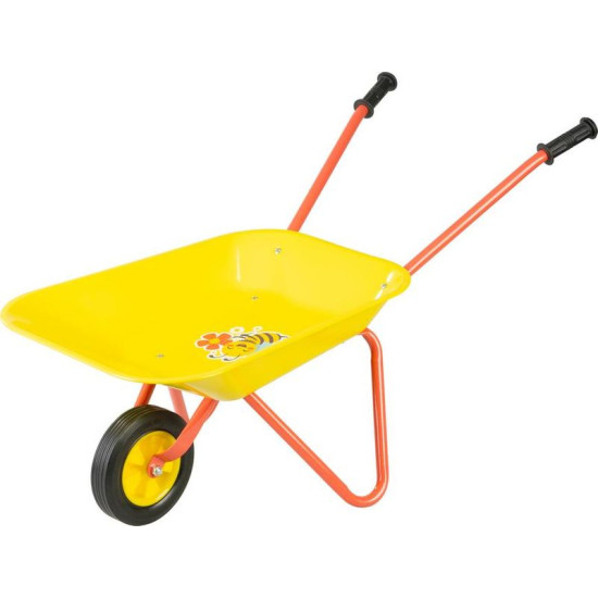 Ķerra Strend Pro, 76x38x43 cm, bērnu, dzeltena, metāla rokturis Ķerra Strend Pro, 76x38x43 cm, bērnu, dzeltena, metāla rokturis