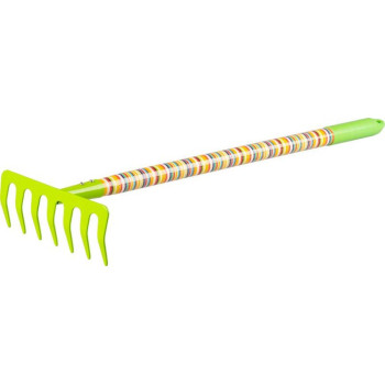 Strend Pro Garden Rake, узкий, детский, дерево+сталь, 63x18 см