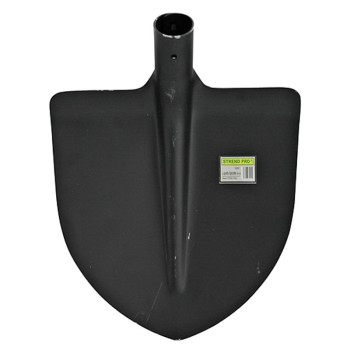 Закаленная остроконечная лопата (черная), без ручки