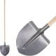 Hardened shovel S510ST, with wooden handle