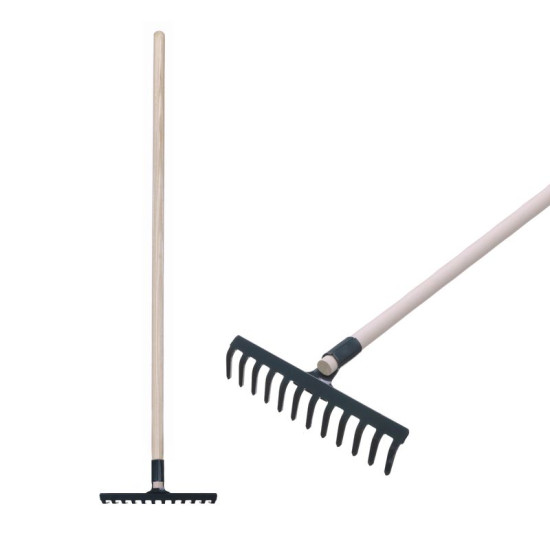 Грабли садовые R107SK 12 зубьев с деревянной ручкой 1600мм