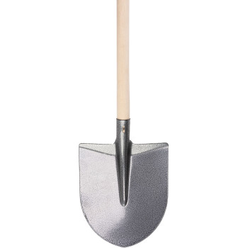 Hardened shovel S510BWH "Frankfurt type" with wooden handle