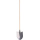 Hardened shovel S510BWH "Frankfurt type" with wooden handle Hardened shovel S510BWH "Frankfurt type" with wooden handle