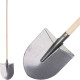Hardened shovel S510BWH "Frankfurt type" with wooden handle Hardened shovel S510BWH "Frankfurt type" with wooden handle