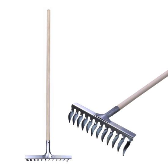 Грабли R108а.WH, 12 зубьев, , с ручкой