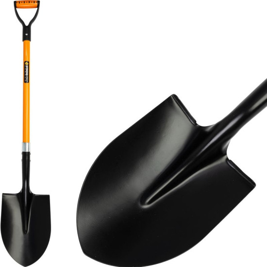 Spade pointed top with fibreglass handle D