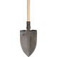 Forged spade Gardex 1300 g, with footboard, with handle